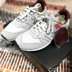 New Balance + Figs grey/maroon shoes. Brand new/never worn with box and tags 7.5